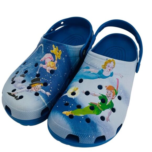 NWOT Crocs x Disney Parks Peter Pan limited edition clogs size 10 - Picture 1 of 5